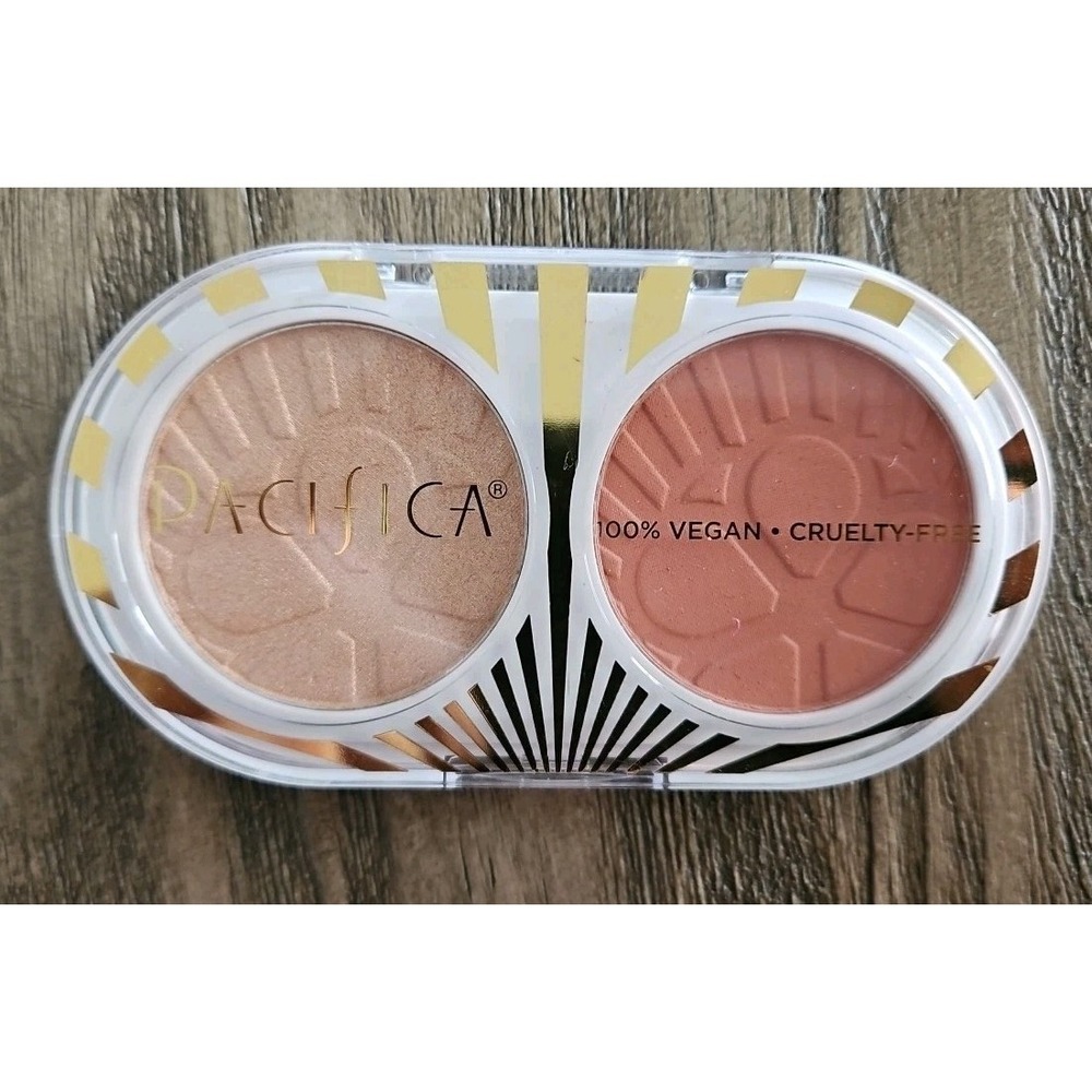 Pacifica GLIMMER SHIMMER Highlighter & Blush Fire Lit & Glimmer Shimmer Duo NEW